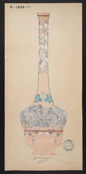Bouteille Cigogne, Louis Carriere, 1902
