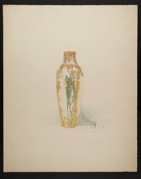 Vase d 'Alençon, Horace Désiré Bieuville, 1907