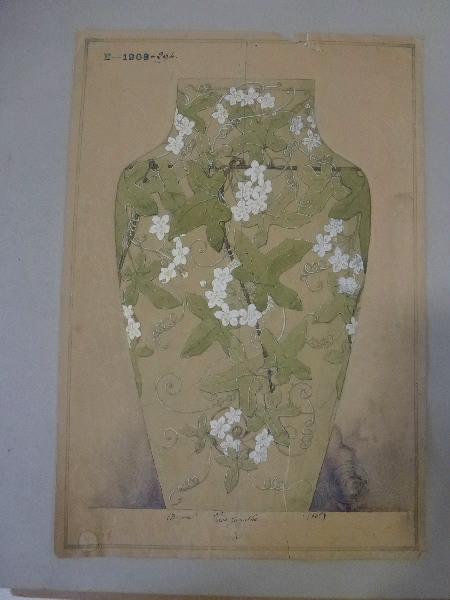 Vase jacinthe, Eugénie Bethmont, 1er quart 20e siècle