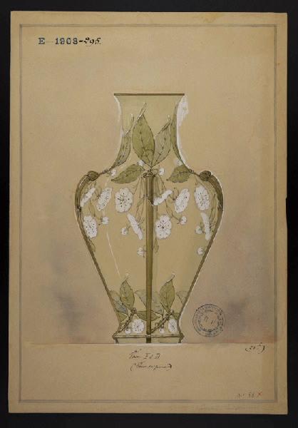 Vase F et D, Eugénie Bethmont, 1er quart 20e siècle