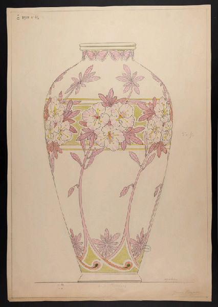 Vase de Bourges, Jeanne Leroux, 1900