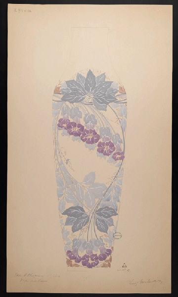 Vase d 'Alençon, Lucy Marchandise, 1er quart 20e siècle