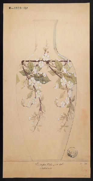 Vase carafe de Villebon, Eugénie Bethmont, 1er quart 20e siècle