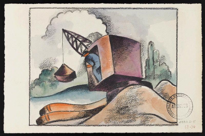 Carreau de faïence, René Crevel, 1934