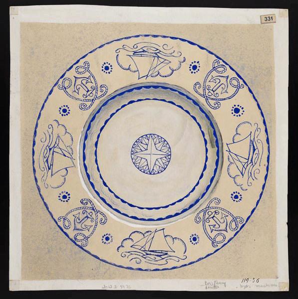 Assiette [Service uni], A Freyssinges, 1936
