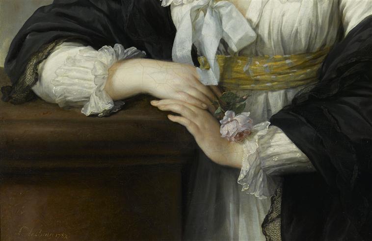 Yolande-Martine-Gabrielle de Polastron, duchesse de Polignac; Portrait au chapeau de paille_2