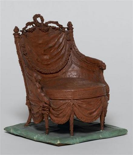 Maquette du fauteuil en bergère pour le Pavillon du Belvédère_0