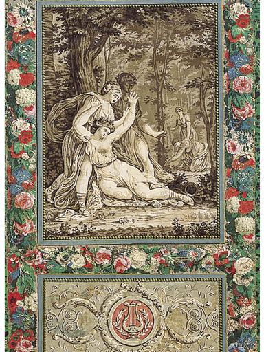 Eurydice piquée par le serpent ; Le Printemps (décor de la lunette)_2