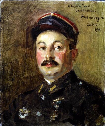 Portrait du sous-lieutenant Vanel, Alphonse Jongers, 1918