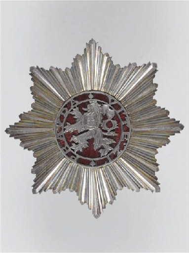 Plaque de Grand Croix de l'ordre du Lion Blanc, Tchécoslovaquie_0