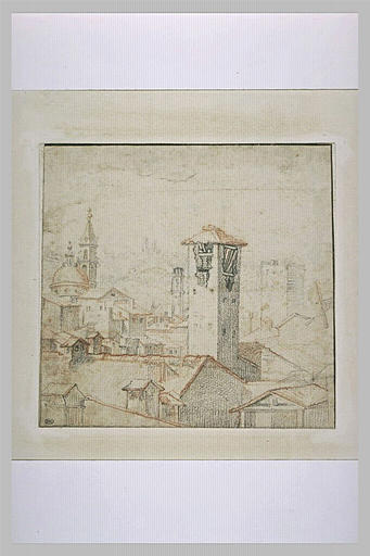 Vue des toits de Florence avec l'église de Santo Spirito._0