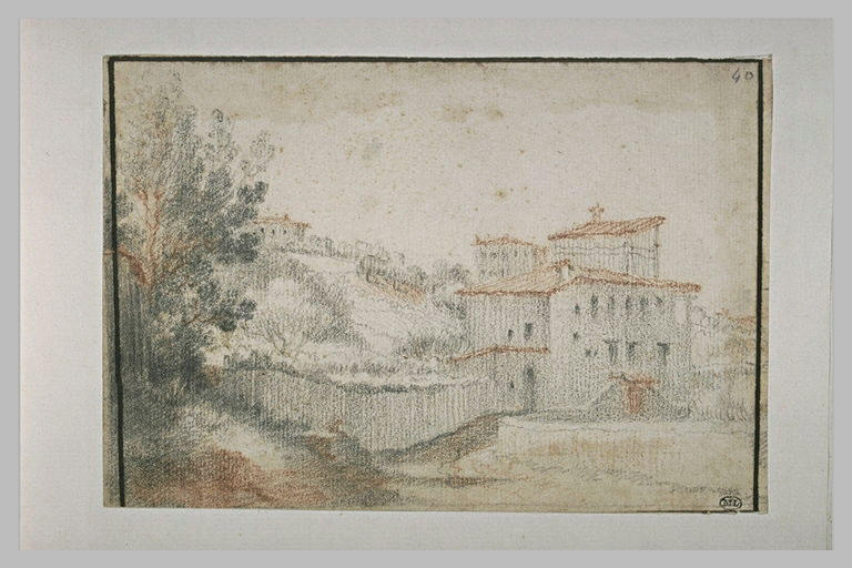 Vue d'une villa avec ses dépendances_0