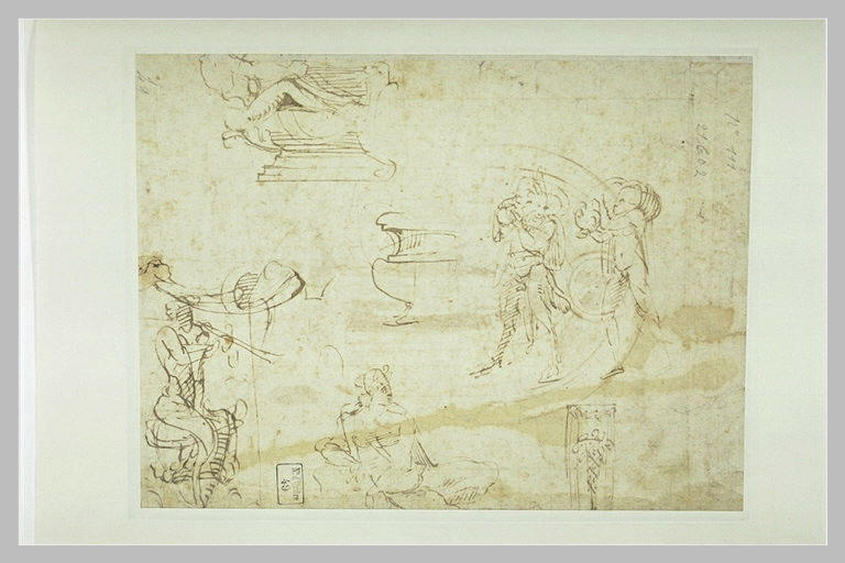 Etudes de Pan, de satyre, de vasque de fontaine_0