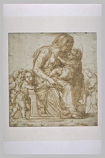 Vierge à l'Enfant avec saint Jean et deux autres enfants_0