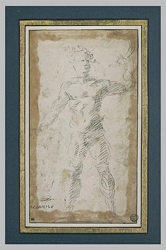 Homme nu debout, vu de face_0