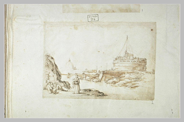Le pont et le château Saint-Ange, à Rome_0