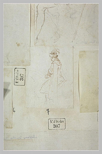 Cavalier polonais coiffé d'un turban, se dirigeant vers la gauche_0