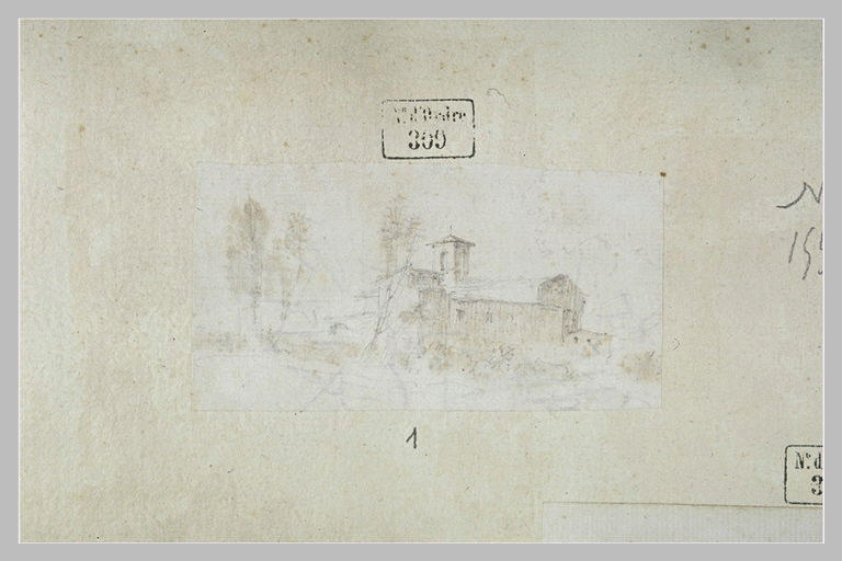 Paysage avec une église_0