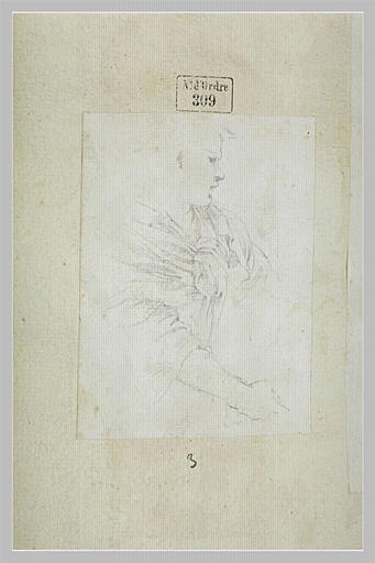 Un garçon, vu à mi-corps, tourné vers la droite_0