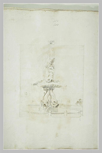 Vue de la Fontaine du Triton du Bernin, à Rome_0