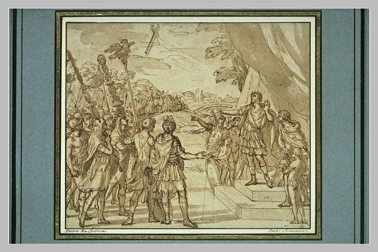 Constantin apercevant dans le ciel la croix présage de la victoire_0