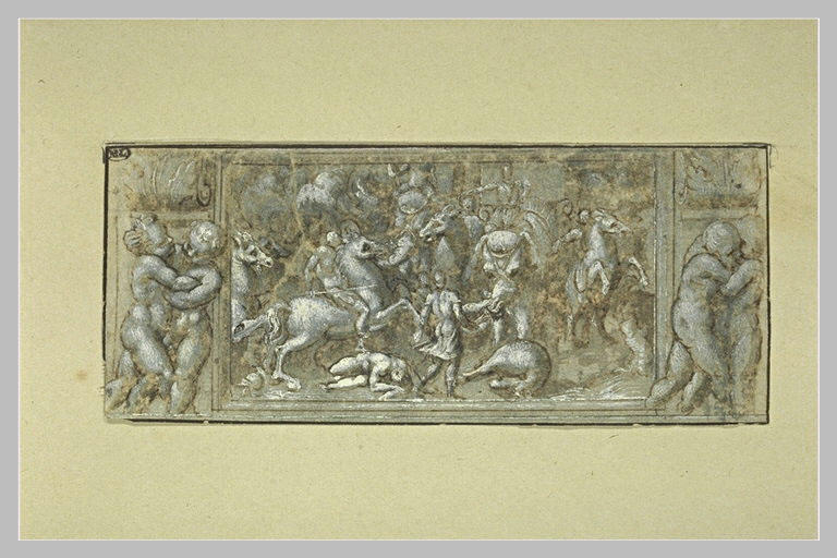 Etude pour une frise, avec une scène de bataille_0