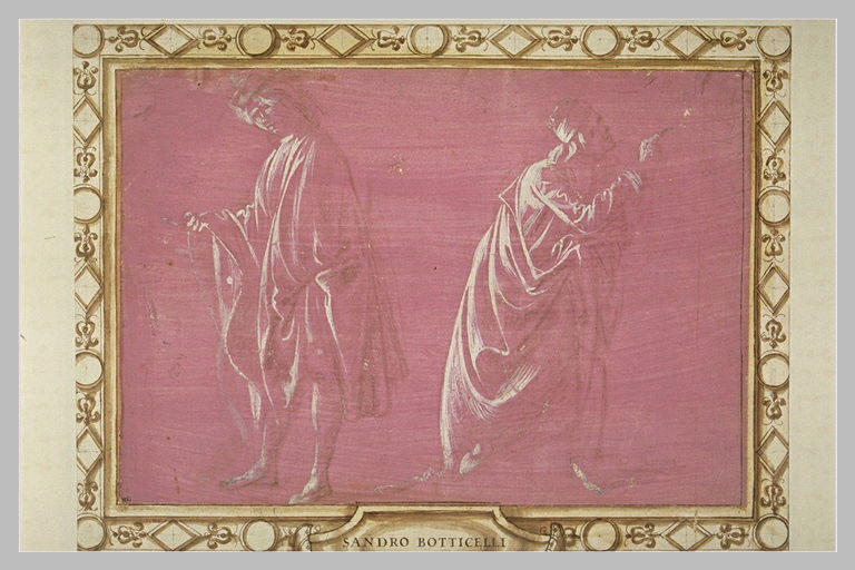 Deux hommes debout drapés_0