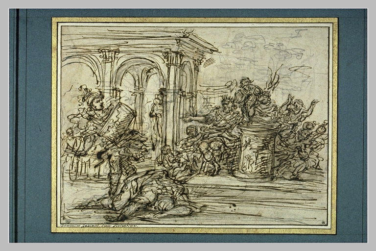 Mucius Scaevola tuant le secrétaire du roi Porsenna_0