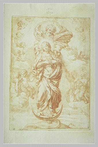 L'Immaculée Conception soutenue par le Père éternel et adorée par des anges_0