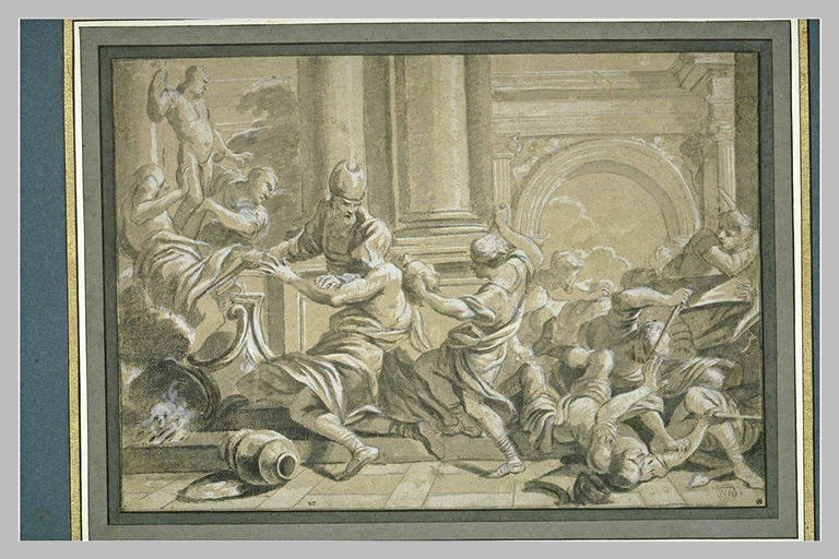 Mattathias, père des Macchabées, tue Apelle et l'Israélite_0