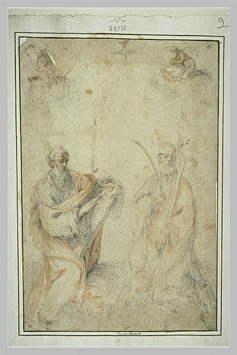Composition mystique avec deux saints_0