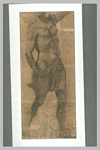 Figure d'homme debout revêtu d'une cotte d'arme_0