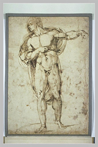 Saint Sébastien debout percé d'une flèche_0