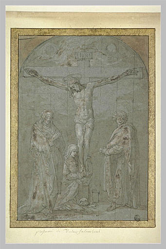 Madeleine, la Vierge et saint Jean au pied de la Croix_0