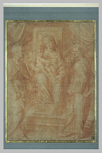La Vierge à l'Enfant avec saint Jacques et saint Pierre_0