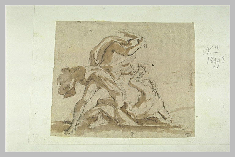 Deux hommes luttant_0