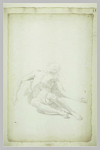 Homme nu, allongé, les bras ouverts_0