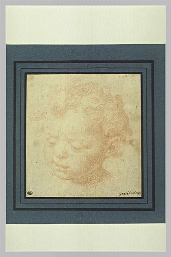 Tête d'enfant, de trois quart à gauche_0