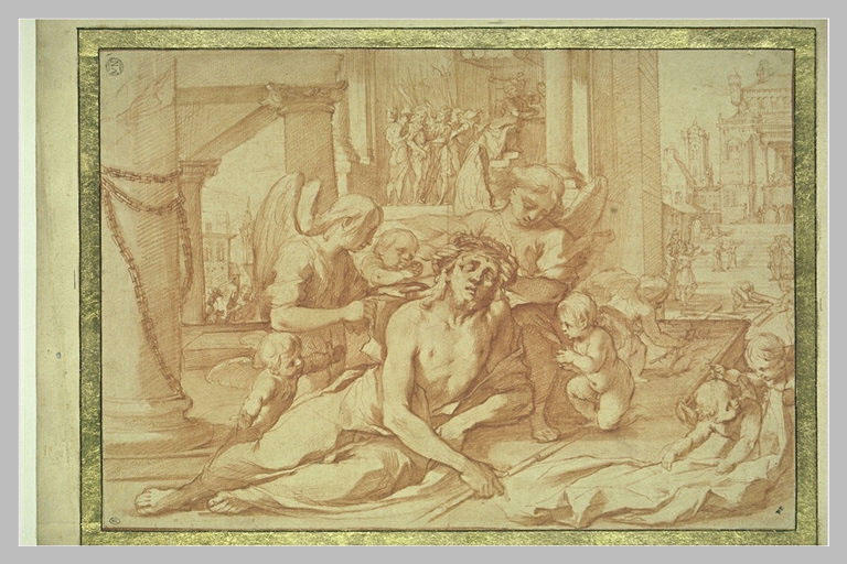 Christ de pitié secouru par les anges_0
