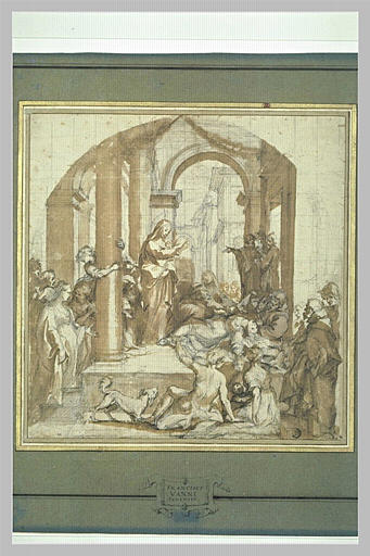 Sainte Catherine de Sienne guérissant une possédée_0