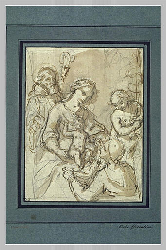 Vierge à l'Enfant avec saint Jean-Baptiste et deux saints_0