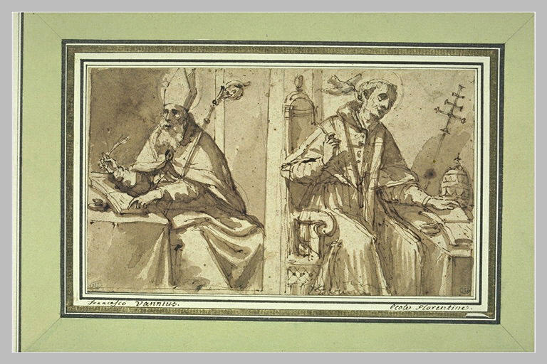 Deux docteurs de l'Eglise : saint Augustin et saint Grégoire_0
