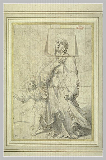 Sainte conduite par un ange_0