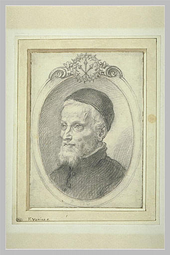 Portrait du père Matteo Guerri dans un cadre feint_0