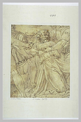 Apôtre entrainé par des soldats, fragment de frise_0