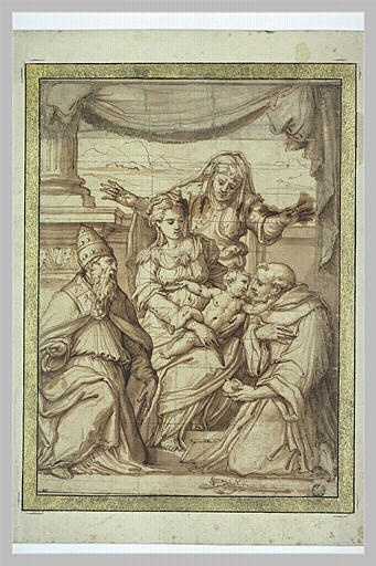 Vierge à l'Enfant avec saint Antoine de Padoue et saint Silvestre_0