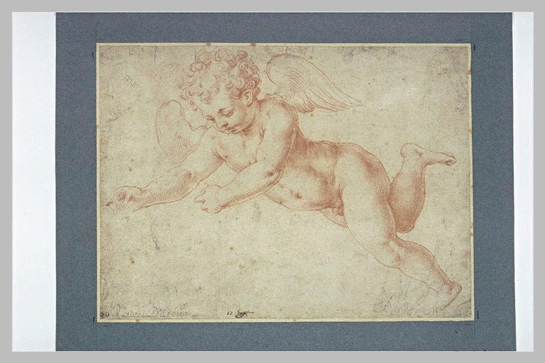 Etude d'une figure d'ange, regardant vers la terre_0