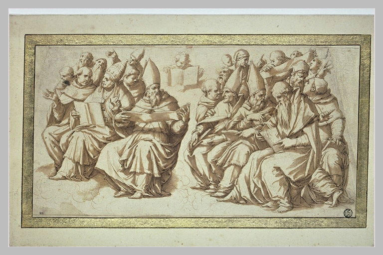 Deux groupes de Docteurs et Prophètes et un angelot_0