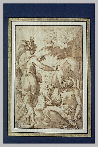 Junon, Jupiter et Io changée en vache_0