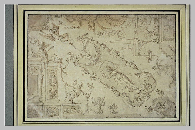 Feuille d'études de grottesques_0